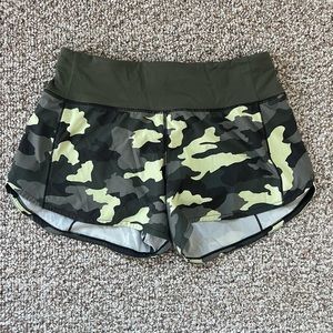 Lululemon Camo Speed Up Shorts
